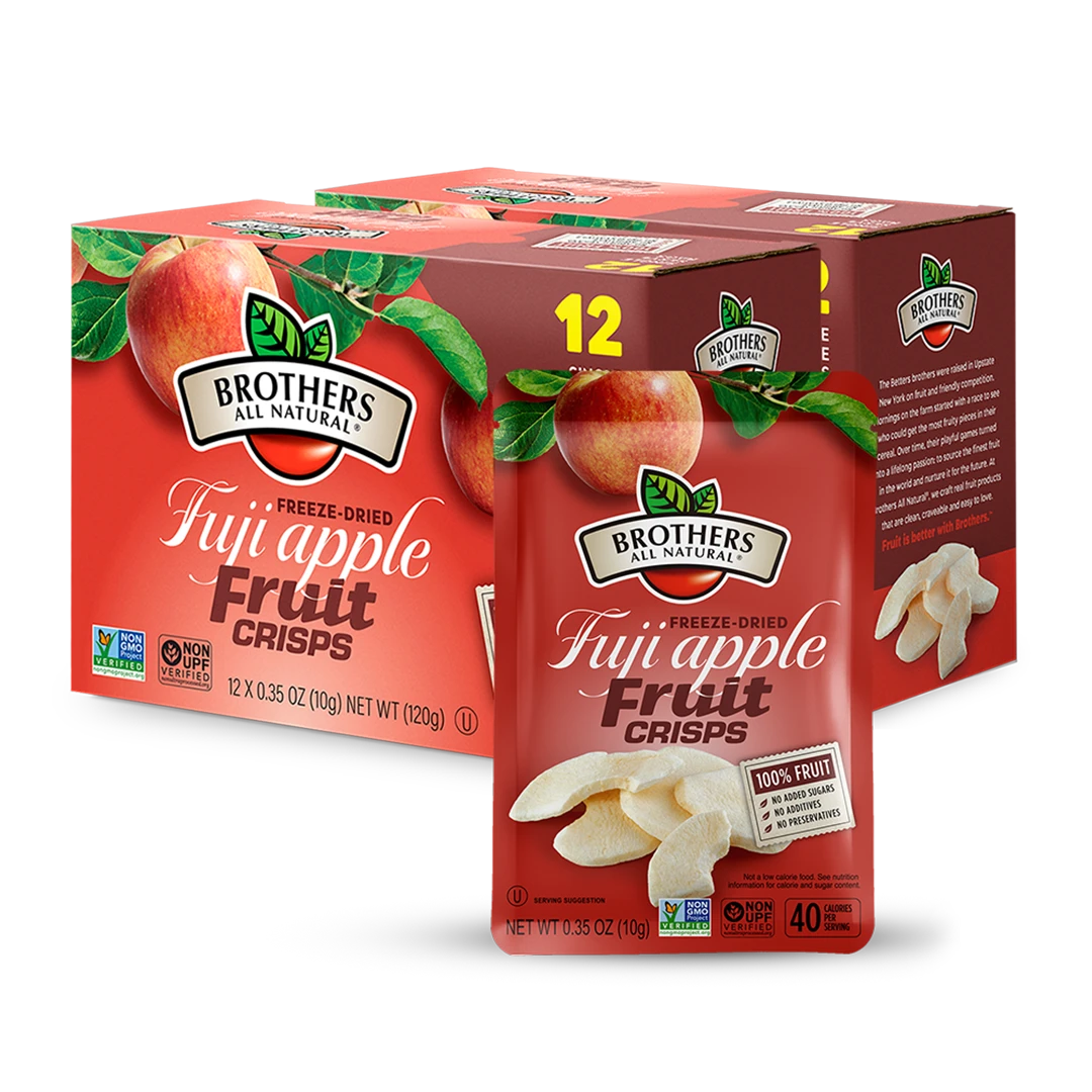 Freeze-dried apple slices from Brothers All Natural.