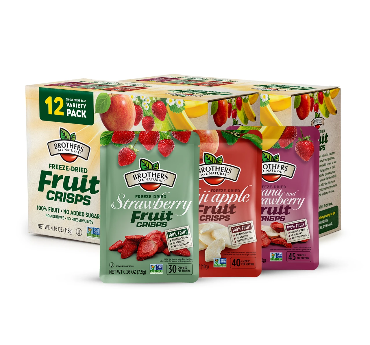 The original freeze-dried fruit crisp variety pack.
