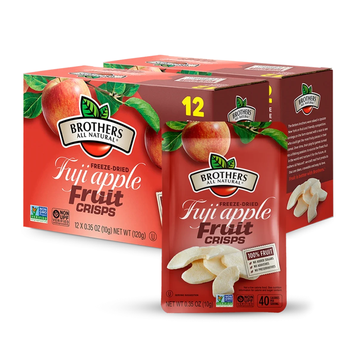 Freeze-dried apple slices from Brothers All Natural.